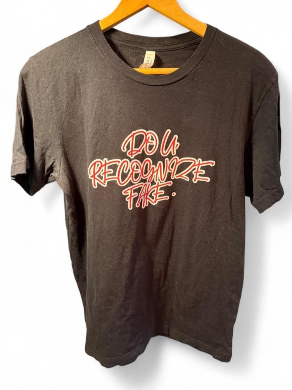 Bella Canvas Black Tee with White Brand Tag